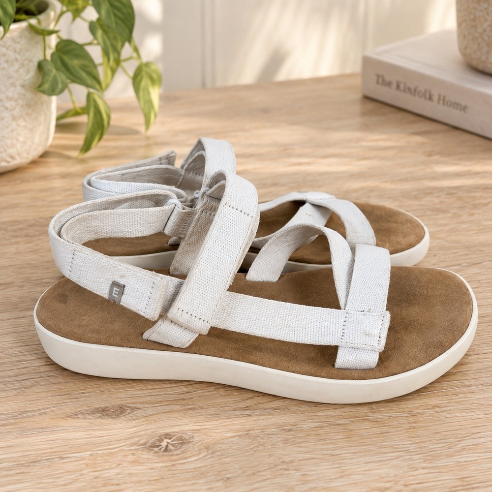 Everlane The Renew Sport Sandal White Adjustable Straps Womens Size 7